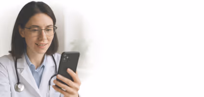 Digital health app interface